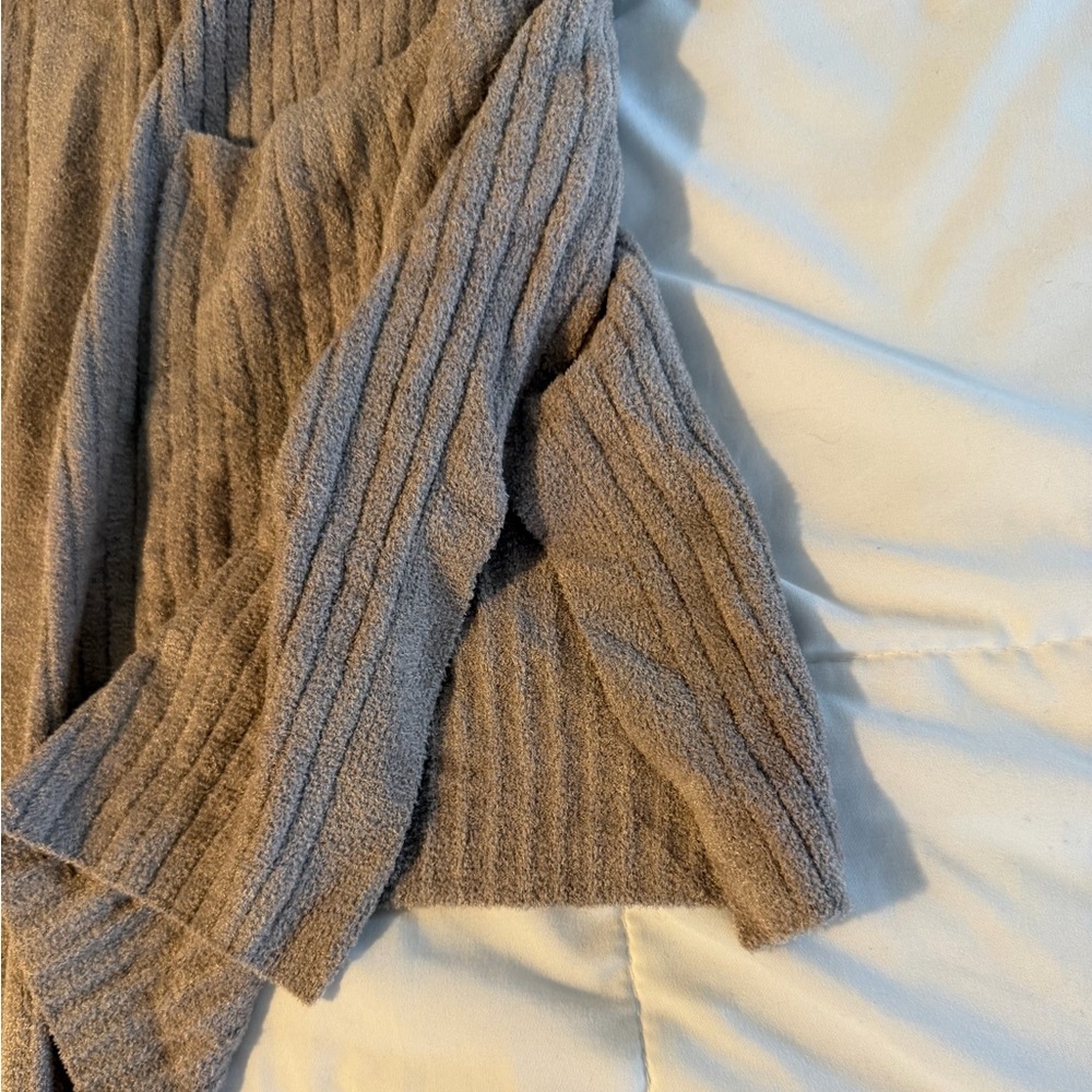 Barefoot dreams cozy chic ultra lite sleeveless sable long cardigan sweater - Picture 6 of 10